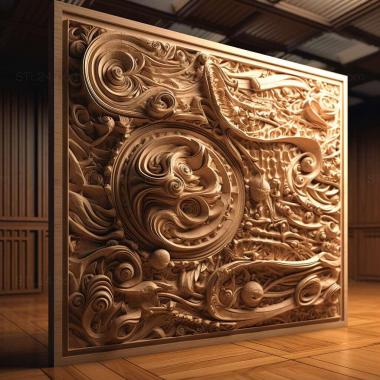 Patterns and decorations stl caustics 3 3d model